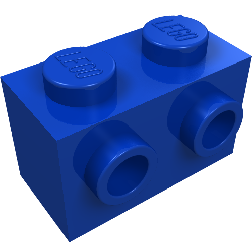 Brick Special 1 x 2 with 2 Studs on 1 Side