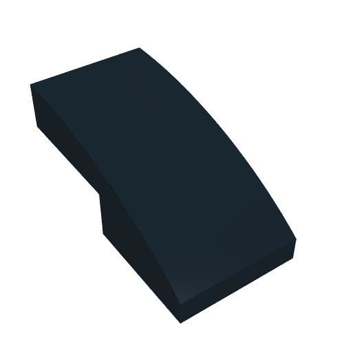 Slope Curved 2 x 1 No Studs [1/2 Bow]