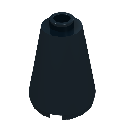 Cone 2 x 2 x 2 with Completely Open Stud