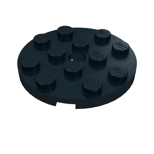 Plate Round 4 x 4 with Pin Hole