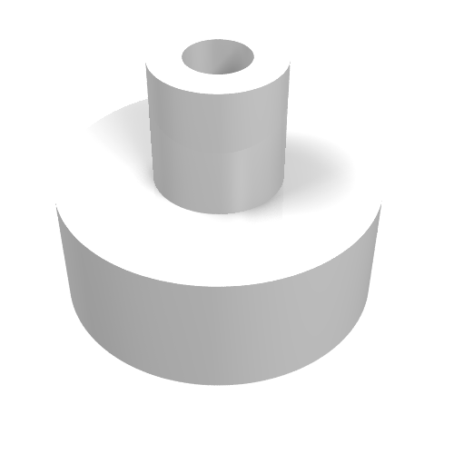 Tile Round 1 x 1 with Hollow Bar
