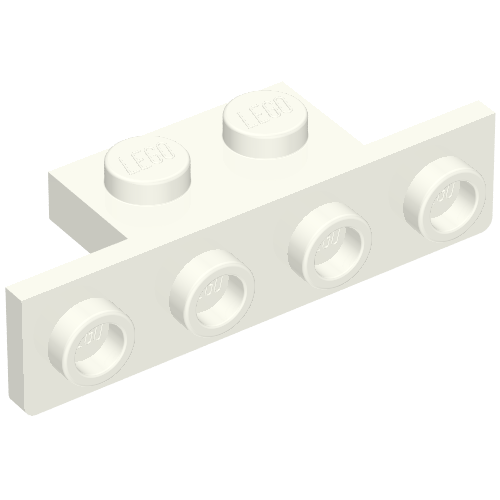 Bracket 1 x 2 - 1 x 4 [Rounded Corners at Bottom, Square Corners at Top]