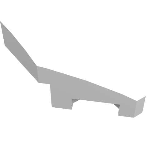 Slope Curved 2 x 1 with Stud Notch Right