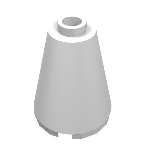 Cone 2 x 2 x 2 with Completely Open Stud