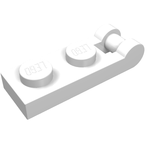 Plate Special 1 x 2 with Handle on End [Closed Ends]
