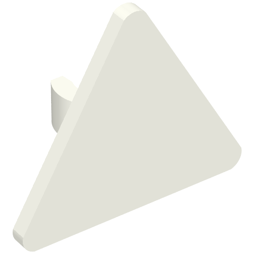 Road Sign Clip-on 2.2 x 2.667 Triangular with Open O Clip