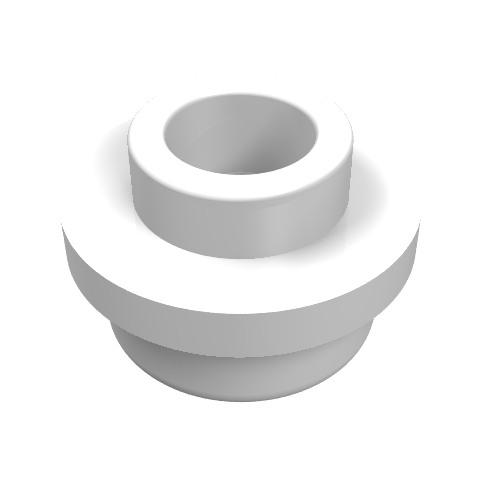 Plate Round 1 x 1 with Open Stud