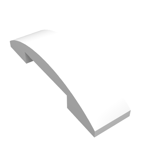 Slope Curved 4 x 1 Double with No Studs