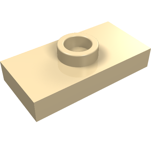 Plate Special 1 x 2 with 1 Stud with Groove and Inside Stud Holder (Jumper)