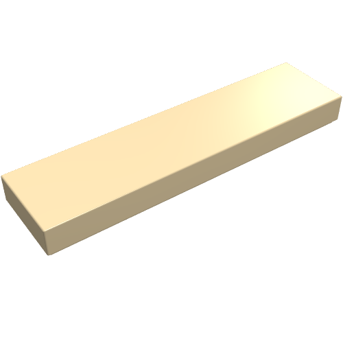 Tile 1 x 4 with Groove