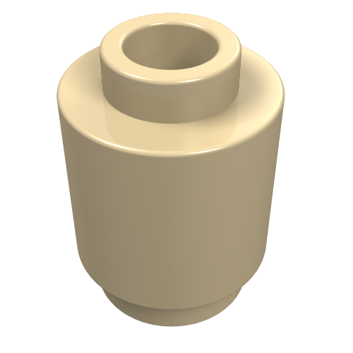Brick Round 1 x 1 Open Stud