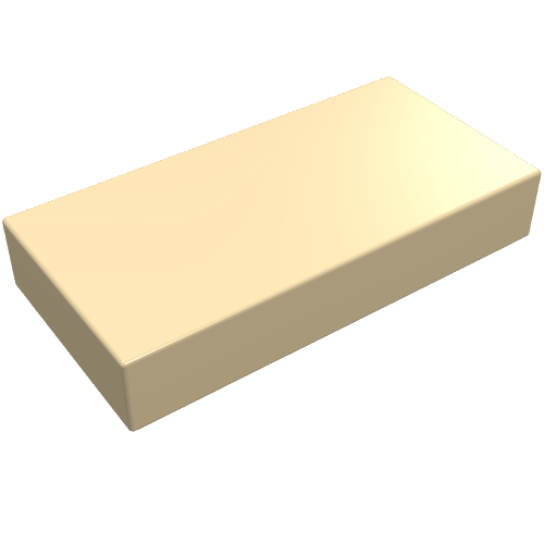 Tile 1 x 2 with Groove