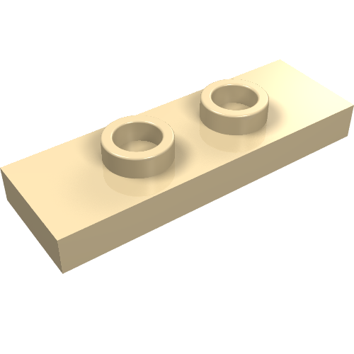 Plate Special 1 x 3 with 2 Studs with Groove and Inside Stud Holder (Jumper)
