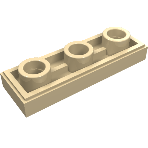 Tile Special 1 x 3 Inverted with Center Hole