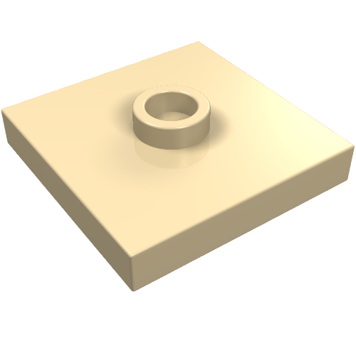 Plate Special 2 x 2 with Groove and Center Stud (Jumper)