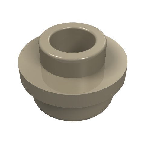 Plate Round 1 x 1 with Open Stud