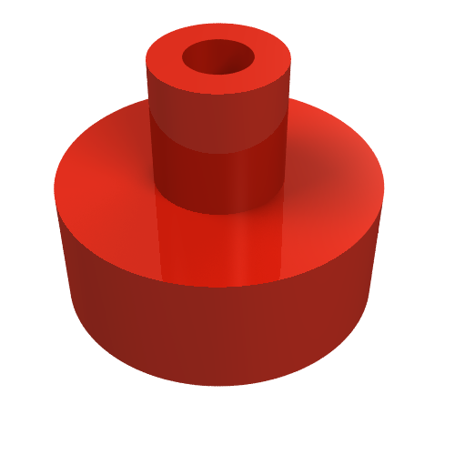 Tile Round 1 x 1 with Hollow Bar