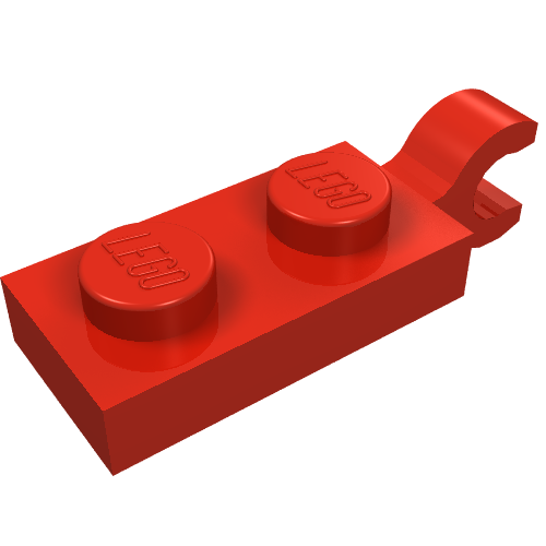 Plate Special 1 x 2 with Clip Horizontal on End