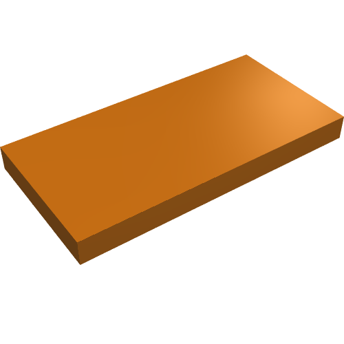 Tile 2 x 4 with Groove
