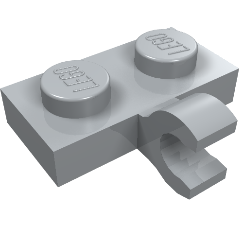 Plate Special 1 x 2 with Clip Horizontal on Side