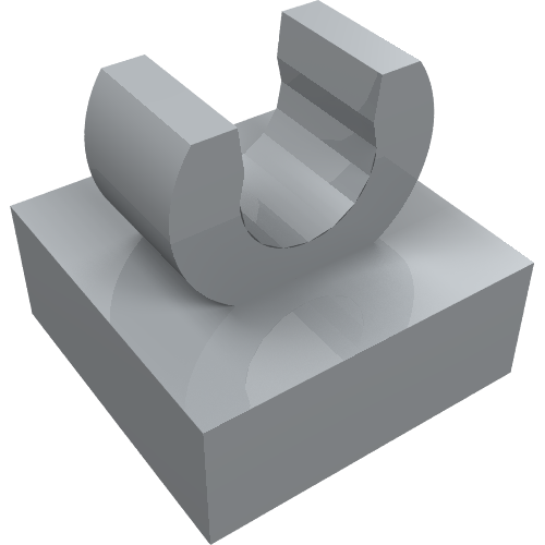 Tile Special 1 x 1 with Clip with Rounded Edges
