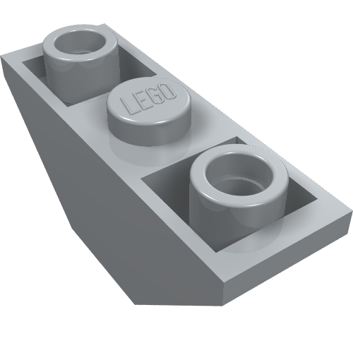 Slope Inverted 45° 3 x 1 Double with 2 Blocked Open Studs