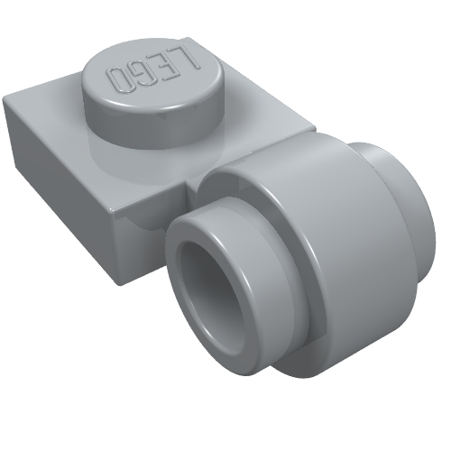 Plate Special 1 x 1 with Clip Light [Thick Ring]