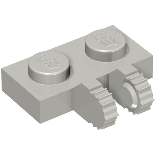 Hinge Plate 1 x 2 Locking with 2 Fingers on Side, 7 Teeth