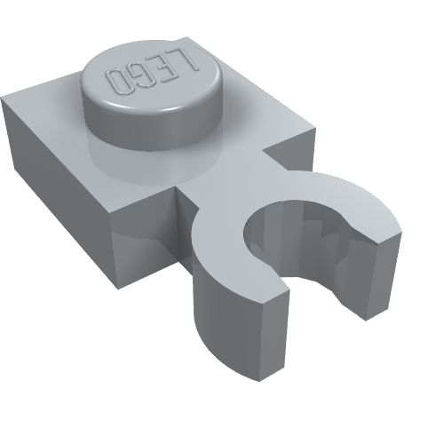 Plate Special 1 x 1 with Clip Vertical [Thick Open O Clip]