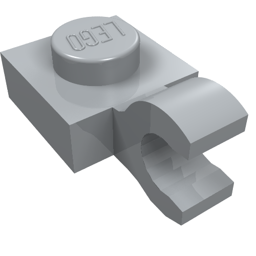 Plate Special 1 x 1 with Clip Horizontal [Thick Open O Clip]