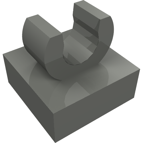 Tile Special 1 x 1 with Clip with Rounded Edges