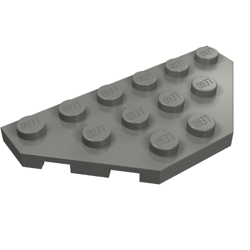 Wedge Plate 3 x 6 Cut Corners