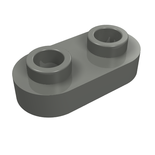 Plate Special 1 x 2 Rounded with 2 Open Studs