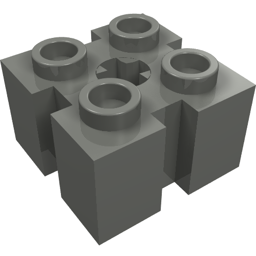 Brick Special 2 x 2 with Grooves and Axle Hole
